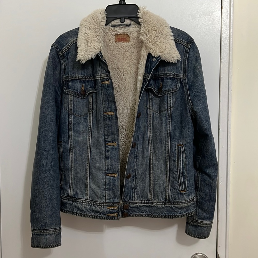 Levi’s Jean jacket with shearling lining